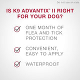 K9 Advantix II Flea and Tick Treatment for Extra Large Dogs weighing over 25 kg (over 55 lbs.)-4 doses