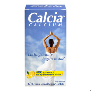 CALCIA + VITAMIN D 400 CHEW TB LEMON 60