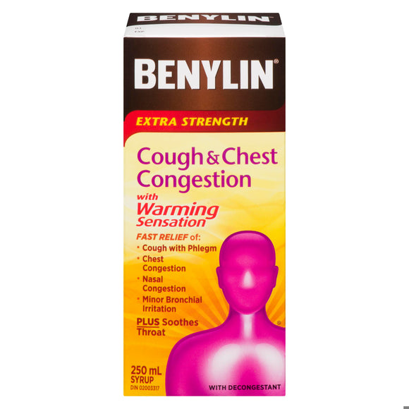 BENYLIN SYR COUGH&CONGESTION W/WARMING 250ML