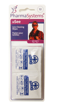 EYEGLASS LENS WIPES WET 10/PK