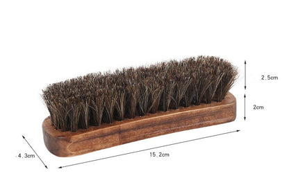 Shoe polish mahogany brush horsehair brush