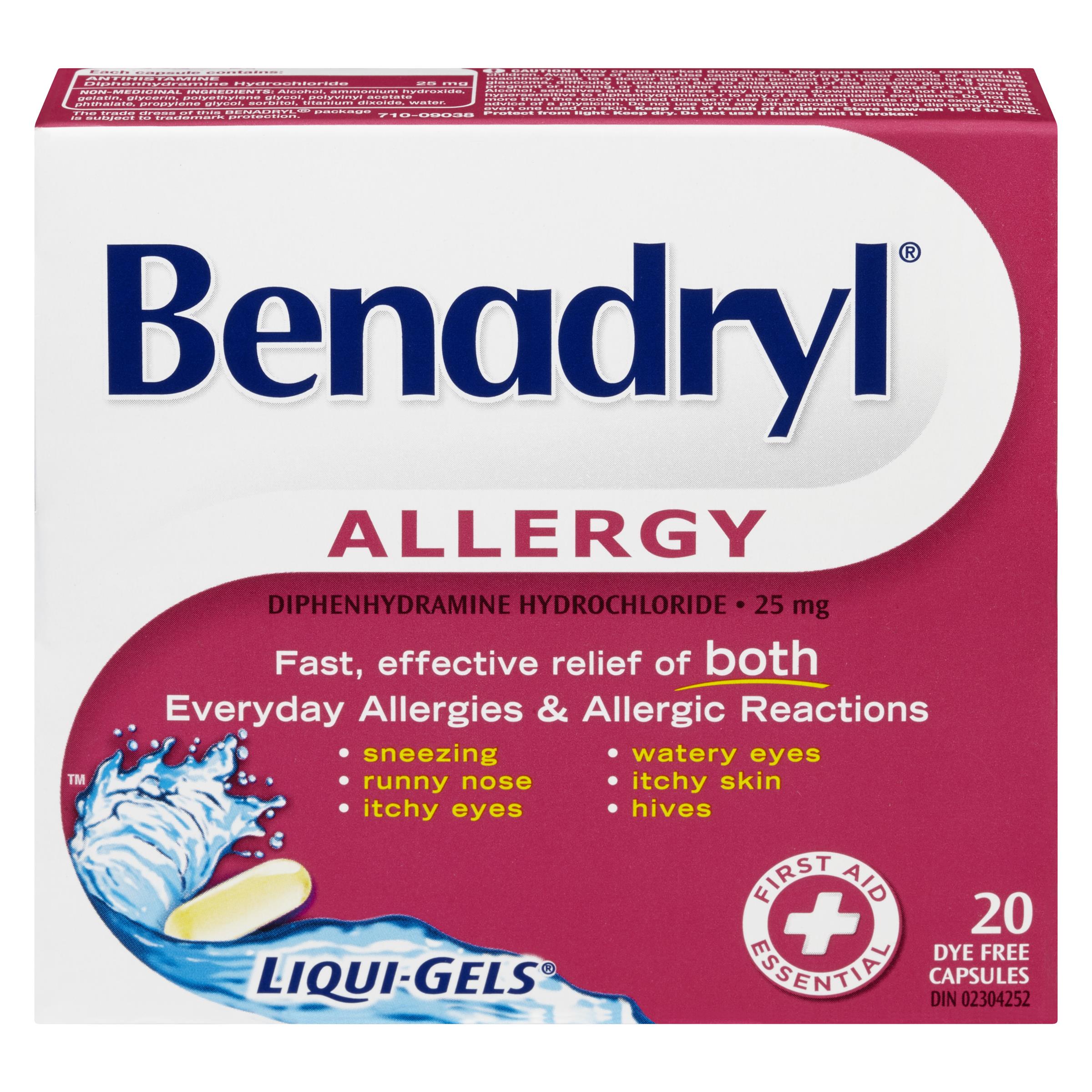 BENADRYL RG LIQUIGEL 20