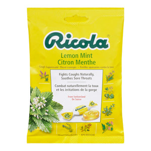 RICOLA COUGH DROP LEMON MINT 75G