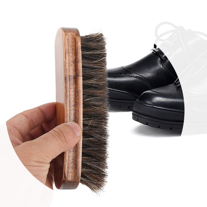 Shoe polish mahogany brush horsehair brush