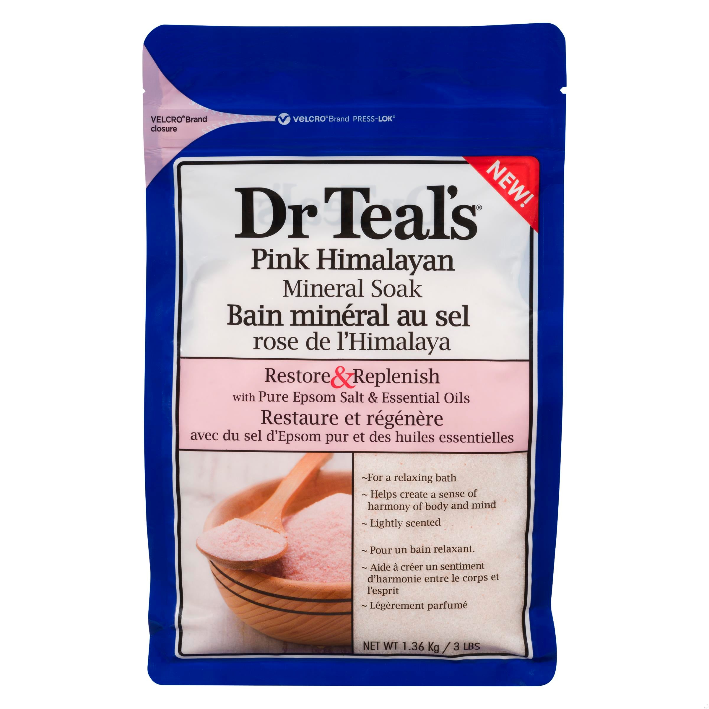 DR TEALS EPSOM SALTS PINK HIMALAYAN 1.36KG