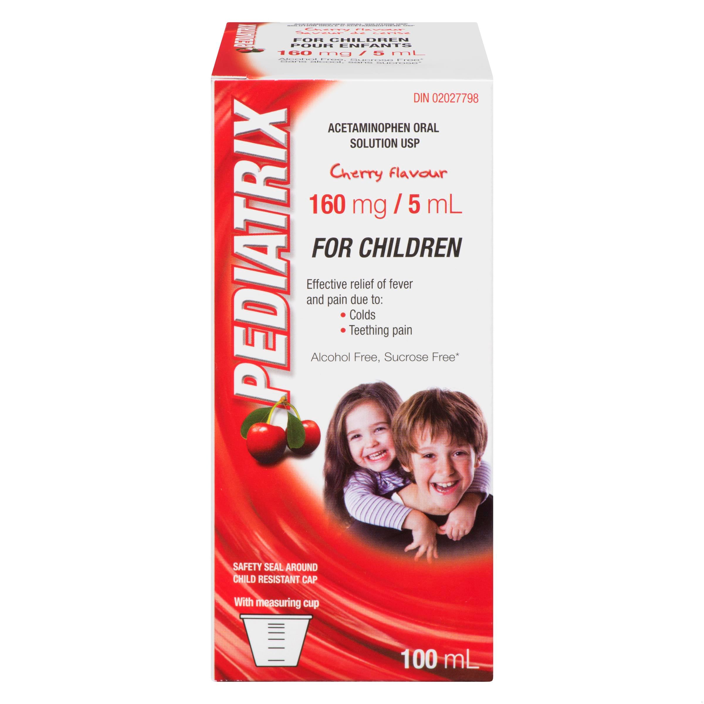 PEDIATRIX LIQ CHERRY 160MG/5ML 100ML