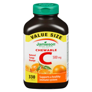 JAMIESON VITAMIN C ORANGE 500MG VALUE PK TB 330