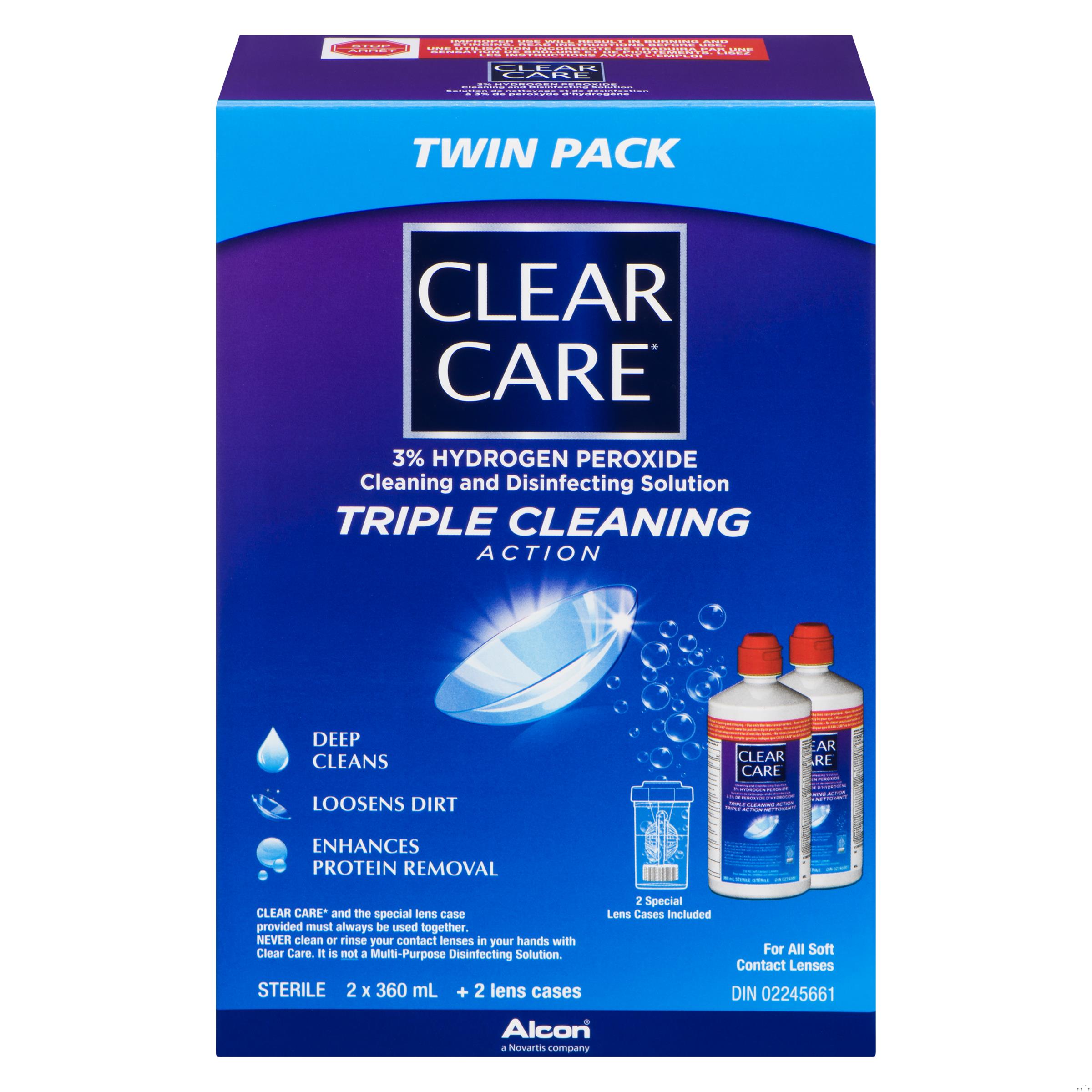 CLEAR CARE 2X360ML