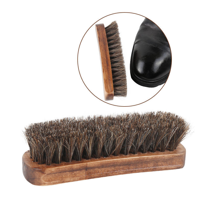 Shoe polish mahogany brush horsehair brush