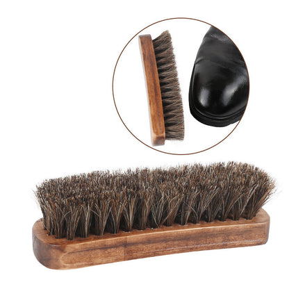 Shoe polish mahogany brush horsehair brush