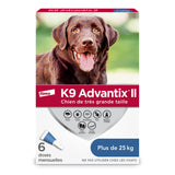 K9 Advantix II Flea and Tick Treatment for Extra Large Dogs weighing over 25 kg (over 55 lbs.)-4 doses