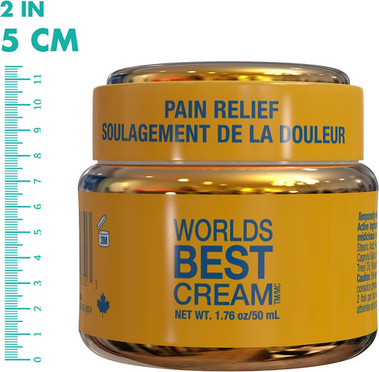 Worlds Best Cream – Natural Arthritis Pain Relief Cream using the Power of Copper – 50 ml Jar