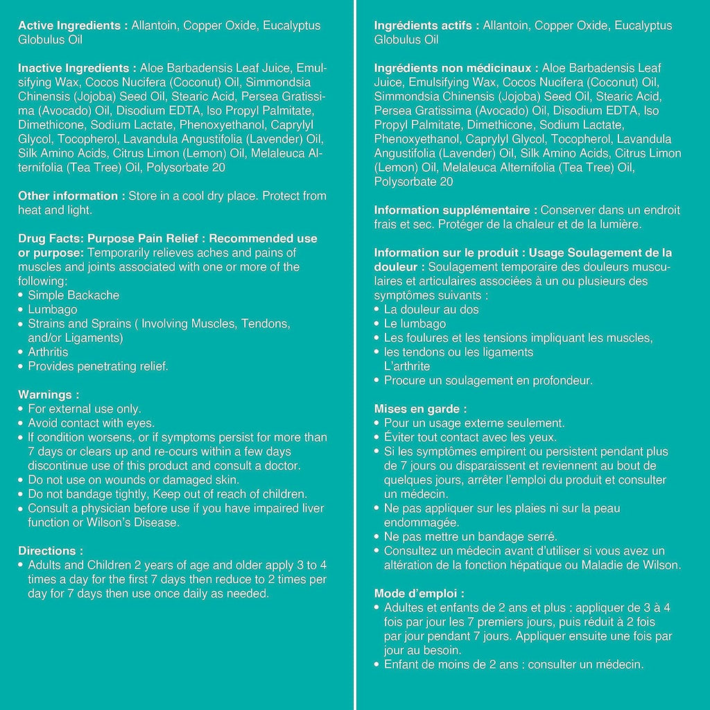 Worlds Best Cream – Natural Arthritis Pain Relief Cream using the Power of Copper – 50 ml Jar