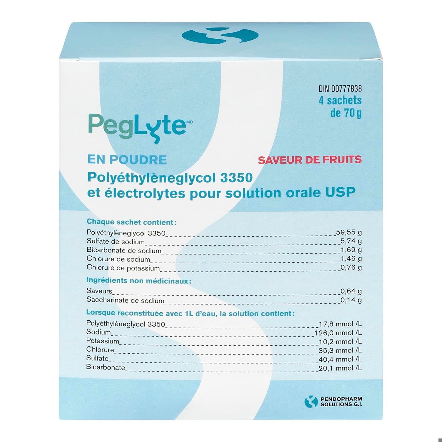 PEGLYTE PD FRUIT FLAVOR 4X70G