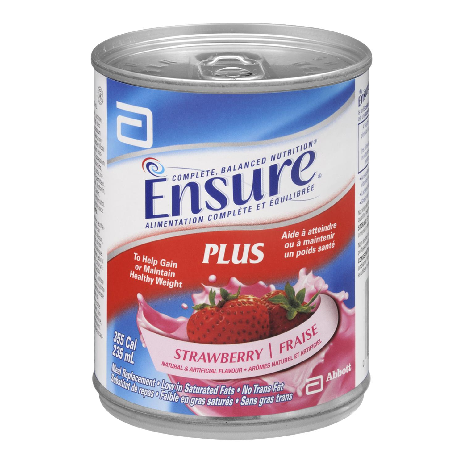 ENSURE PLUS STRAWBERRY CAN 235ML