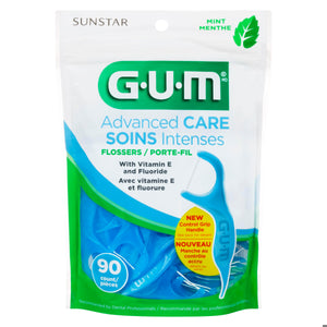 GUM EEZ THRU FLOSSERS VITAMINE E + FLUORIDE 90