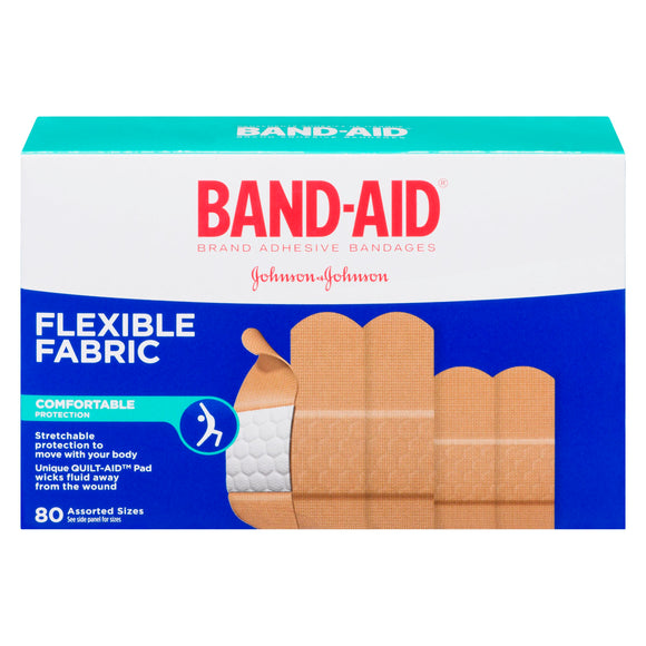 BAND-AID FABRIC FLEXIBLE 80