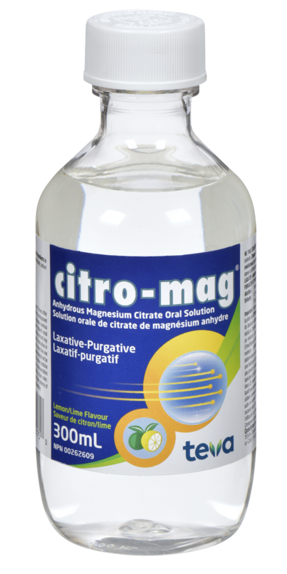 Teva - Citro-Mag Laxative Purgative - Lemon Lime Flavour | 300 mL