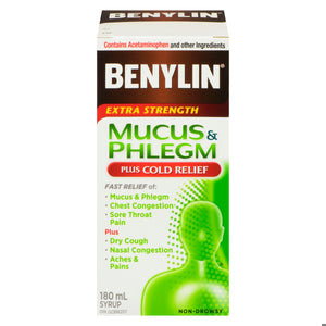 Benylin Mucous Plem 180ml