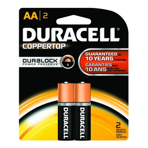 DURACELL BATTERY ALKALINE AA #MN1500B2Z