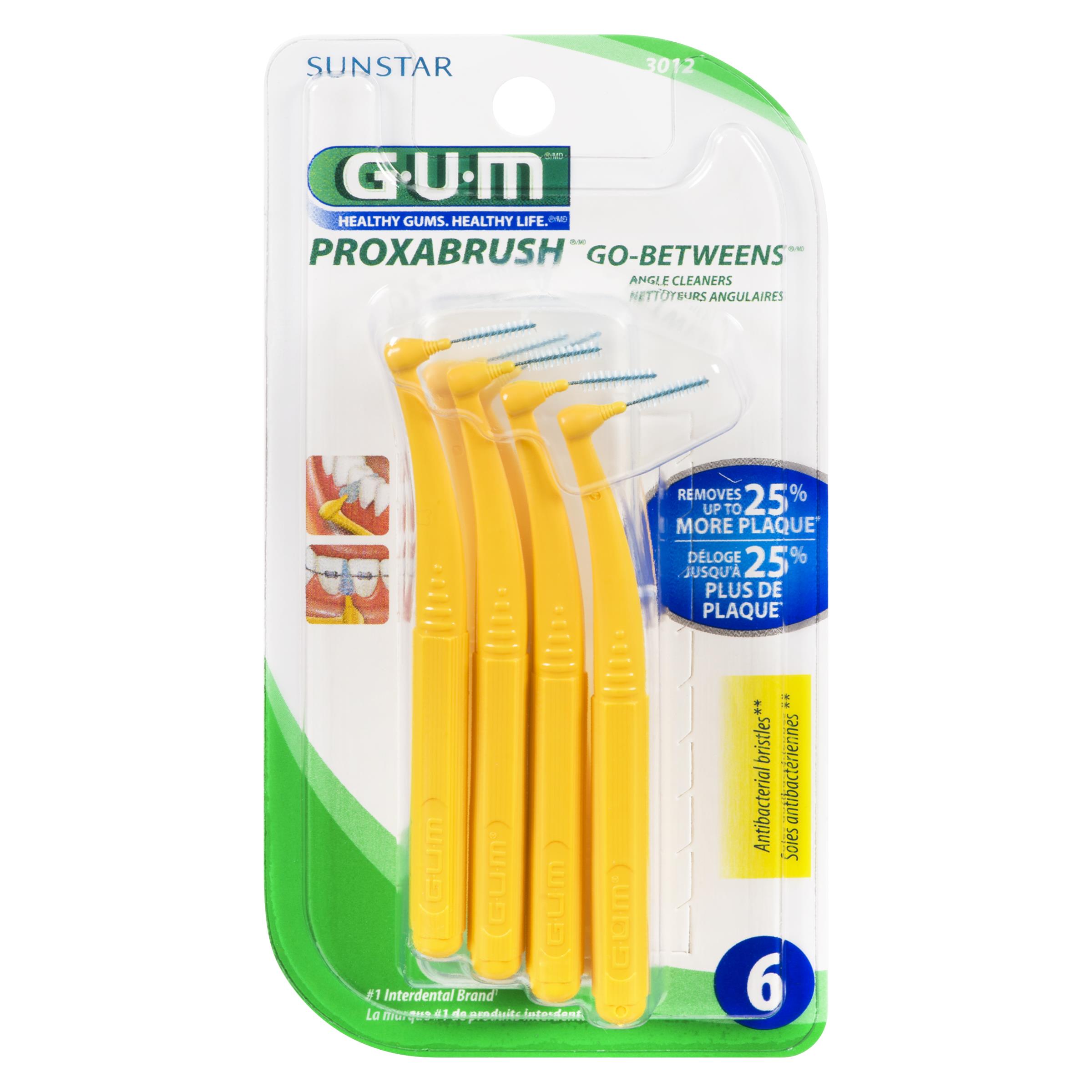 GUM GO-BETWEENS ANGLES CLEANERS 6PK