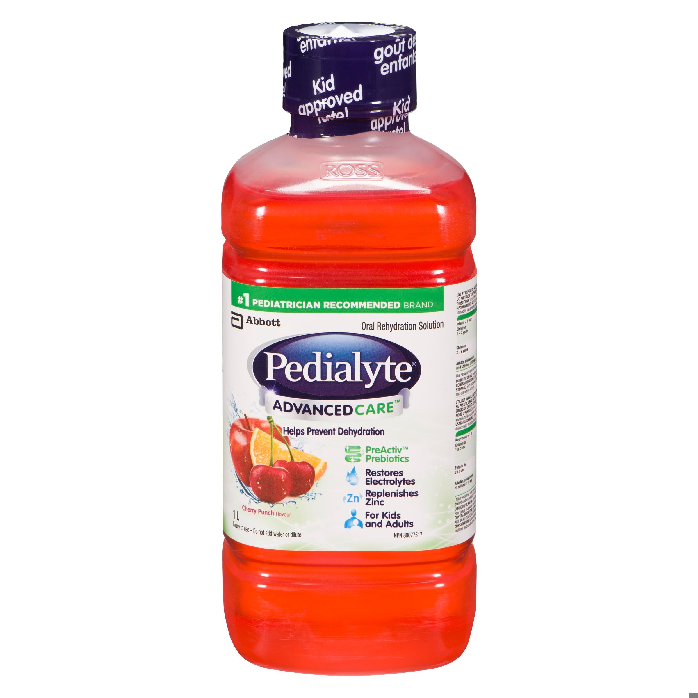 PEDIALYTE ADVANCE CARE CHERRY PUNCH 1L