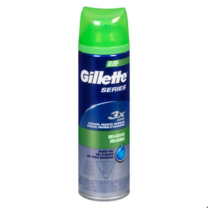 GILLETTE SERIES SHAVE GEL SENSITIVE 198G