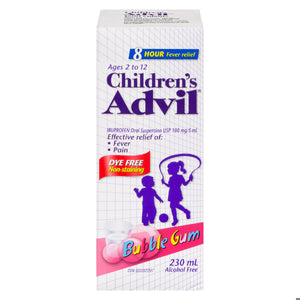 ADVIL CHILD BUBBLE GUM DYE FREE 230ML