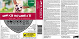 K9 Advantix II Flea & Tick Treatment for Small Dogs (<4.5 kg / <10 lbs) – 2 Doses