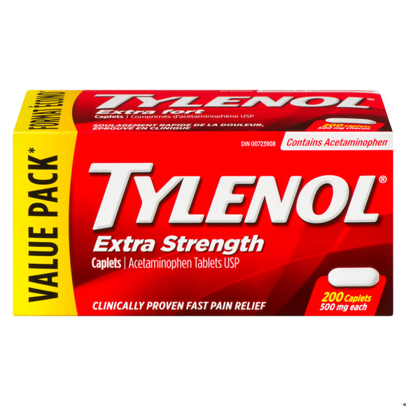 TYLENOL EXTRA STRENGTH CPLT 200