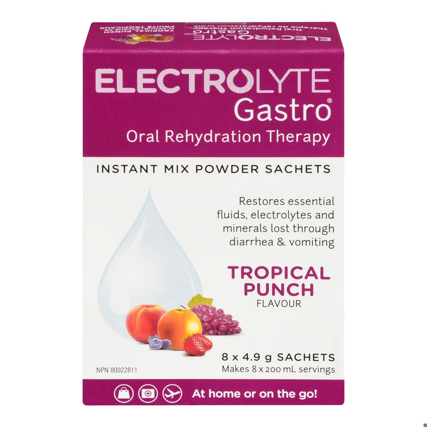 ELECTROLYTE GASTRO FRUIT 8X4.9G