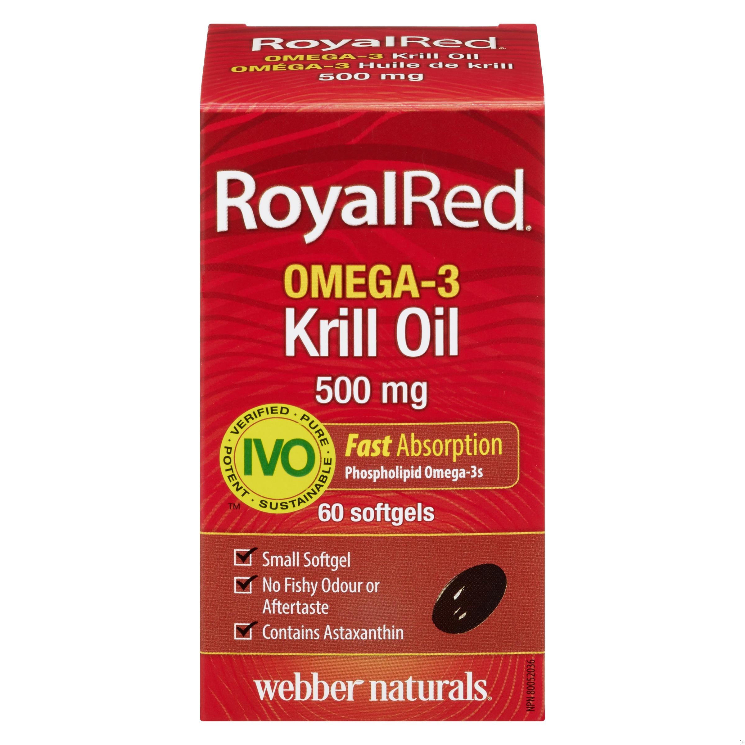 ROYALRED KRILL OIL SOFTGELS 500MG 60 WEBBER