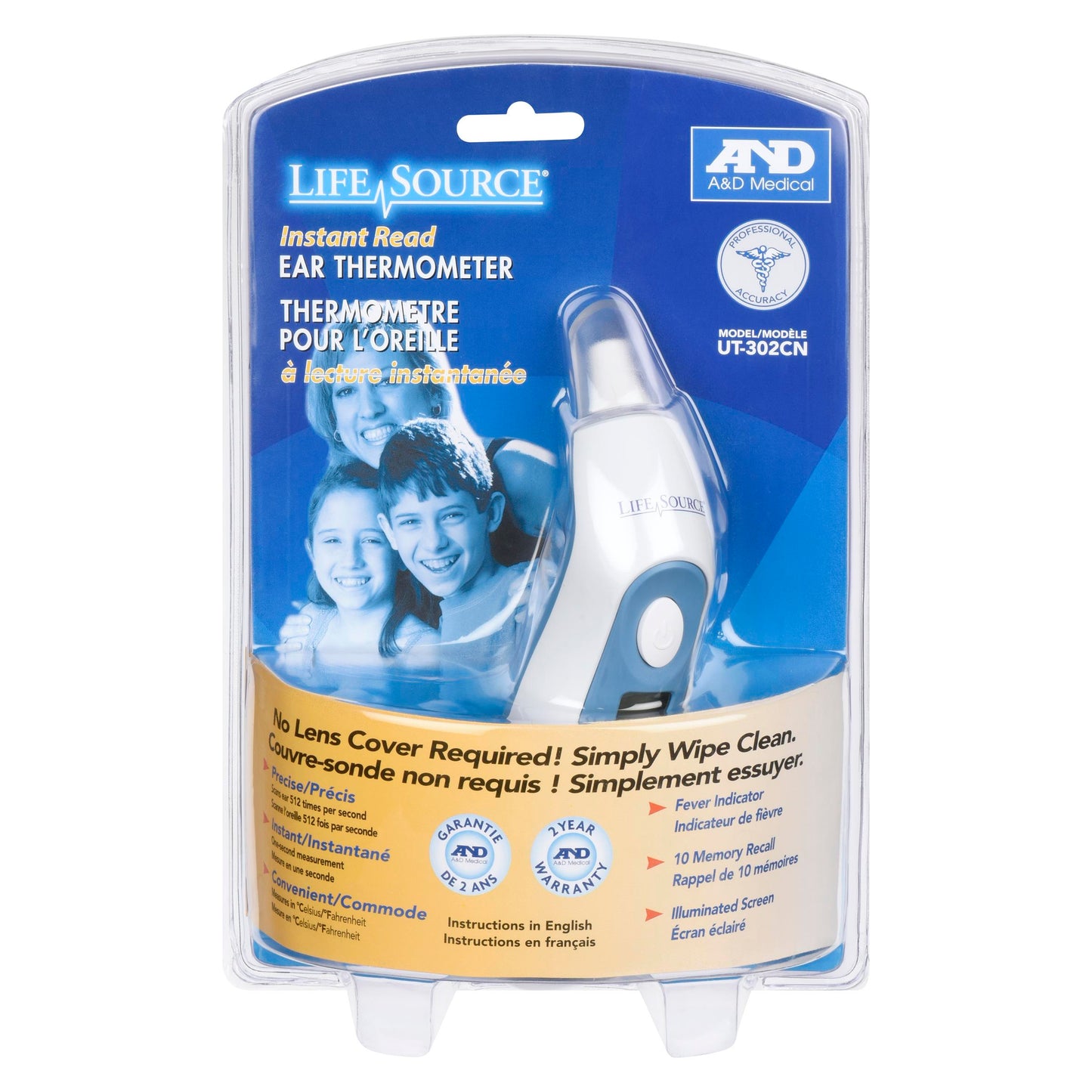 LIFESOURCE EAR THERMOMETER UT302CN