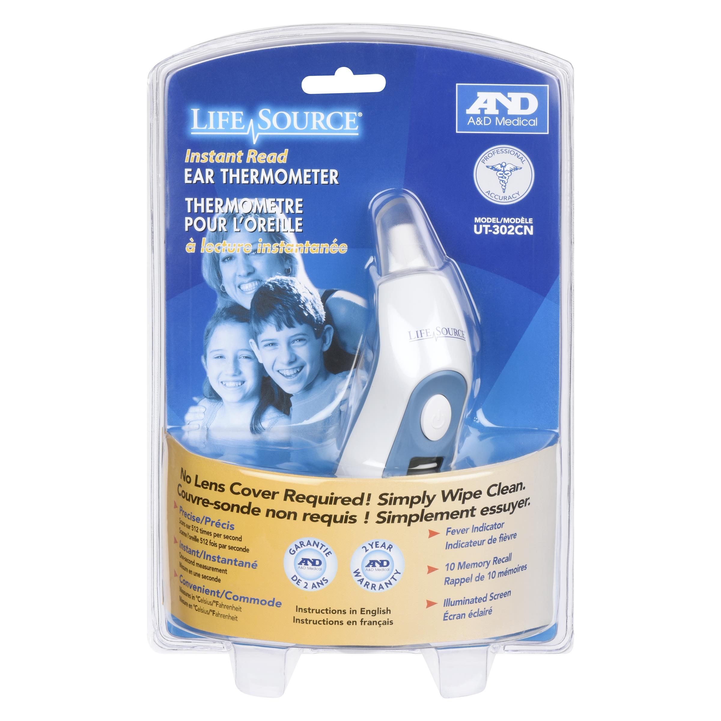 LIFESOURCE EAR THERMOMETER UT302CN