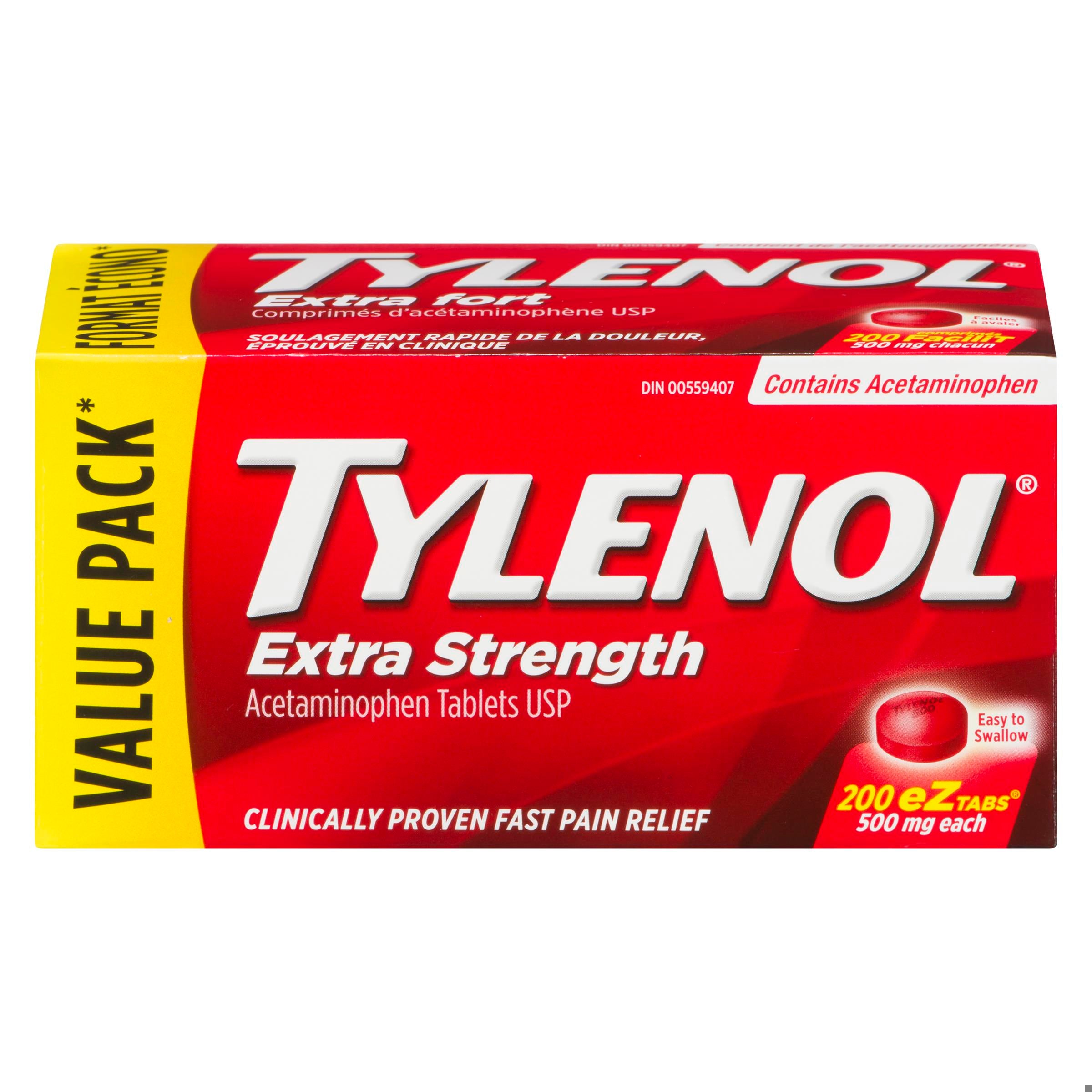 TYLENOL XST TB TB 500MG 200