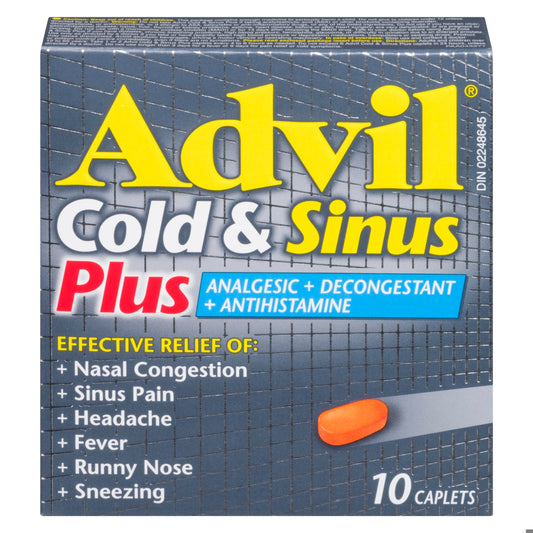 ADVIL COLD & SINUS PLUS CPLT 10