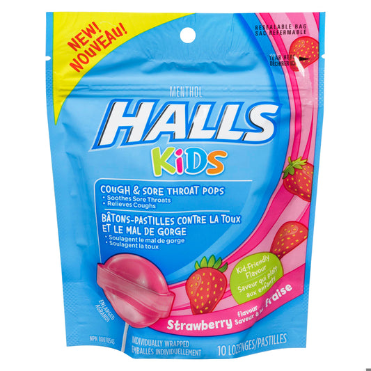 HALLS STRWBRY POPS