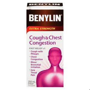 BENYLIN SYR DM-E XST COUGH/CHEST/CONGESTION 250ML