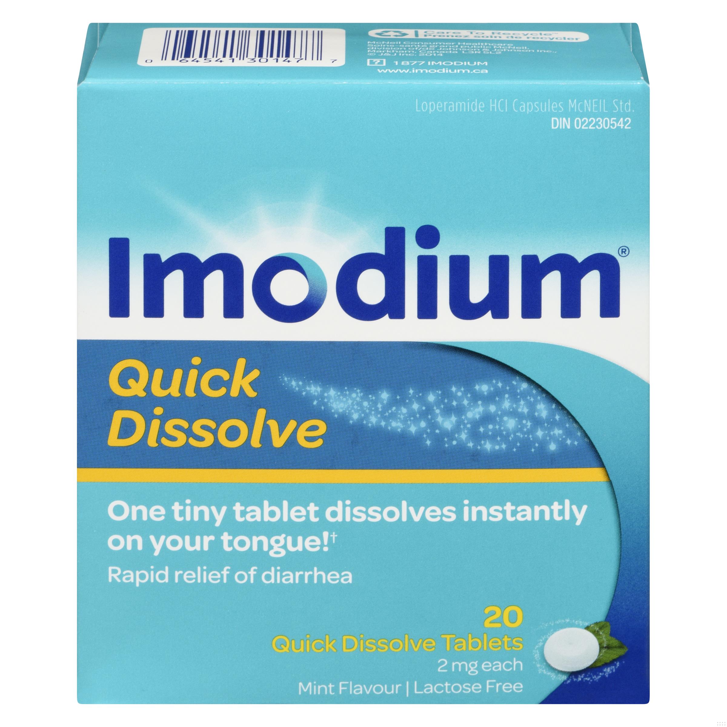 IMODIUM QUICK DISOLVE TB 2MG 20