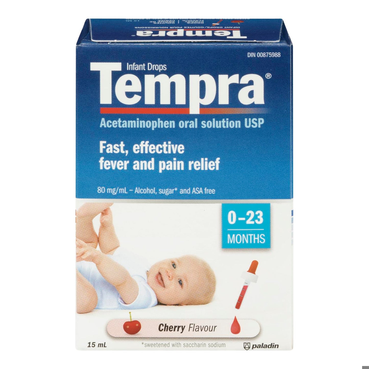 TEMPRA DROPS CHERRY REGULAR 15ML