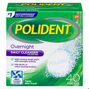 POLIDENT OVERNIGHT TB 40