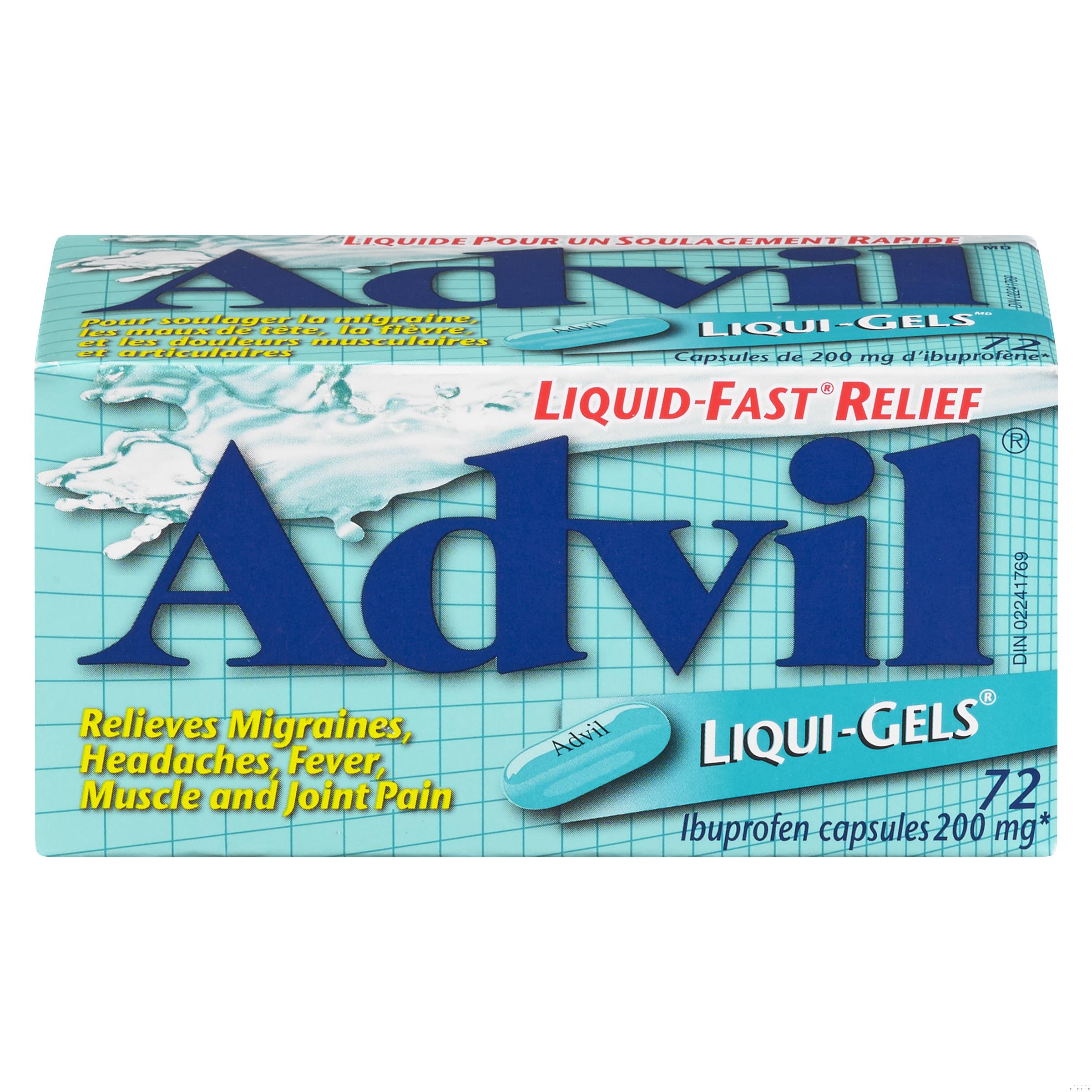 ADVIL LIQUI-GELS 72