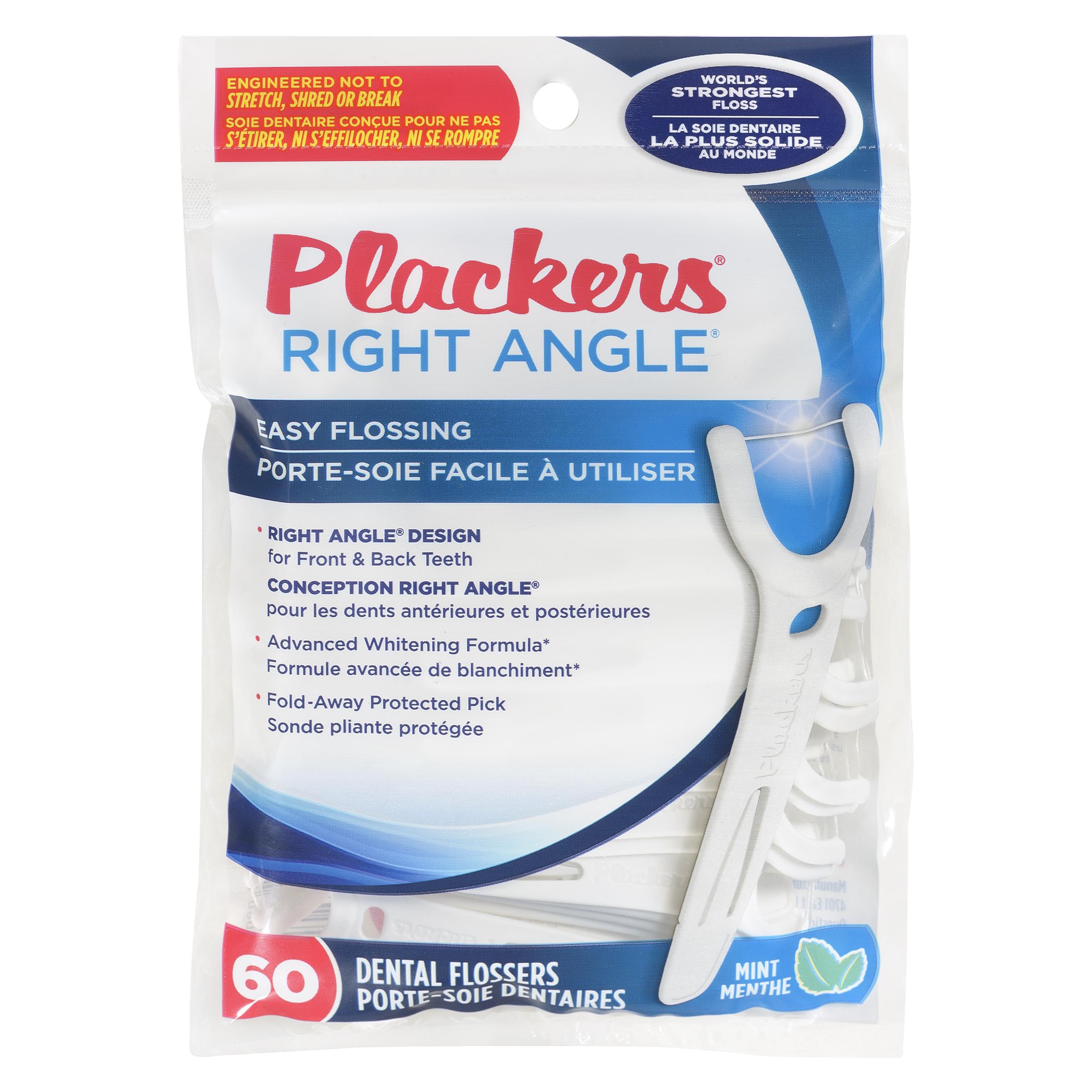 PLACKERS DENTAL FLOSSER BACK TEETH MICRO MINT 60