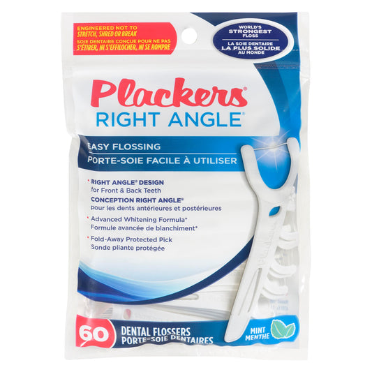 PLACKERS DENTAL FLOSSER BACK TEETH MICRO MINT 60