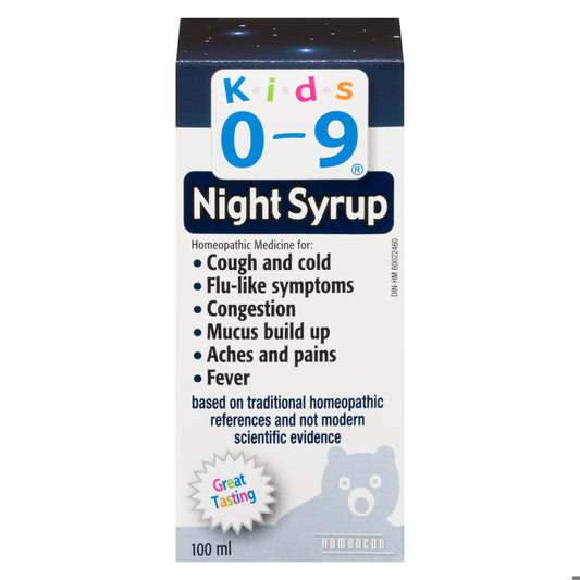 KIDS 0-9 COUGH/COLD SYR NIGHTTIME 100ML