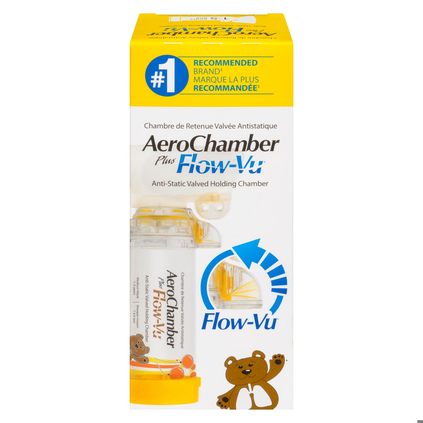 AEROCHAMBER PLUS FLOW-VU WITH MASK MEDIUM