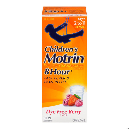 MOTRIN SUSP LIQ DYE FREE BERRY 120ML