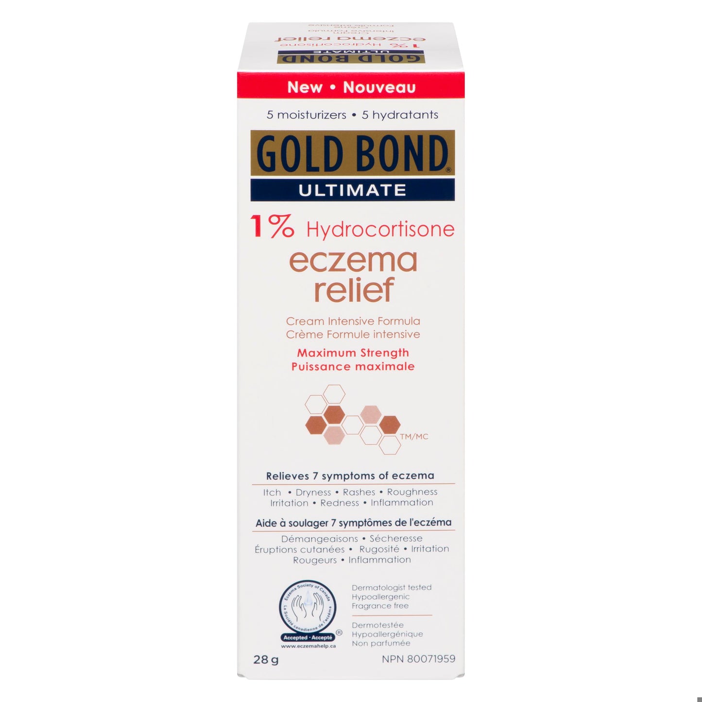 GOLD BOND 1% HYDROCORTISONE CREAM WITH ALOE 28GR