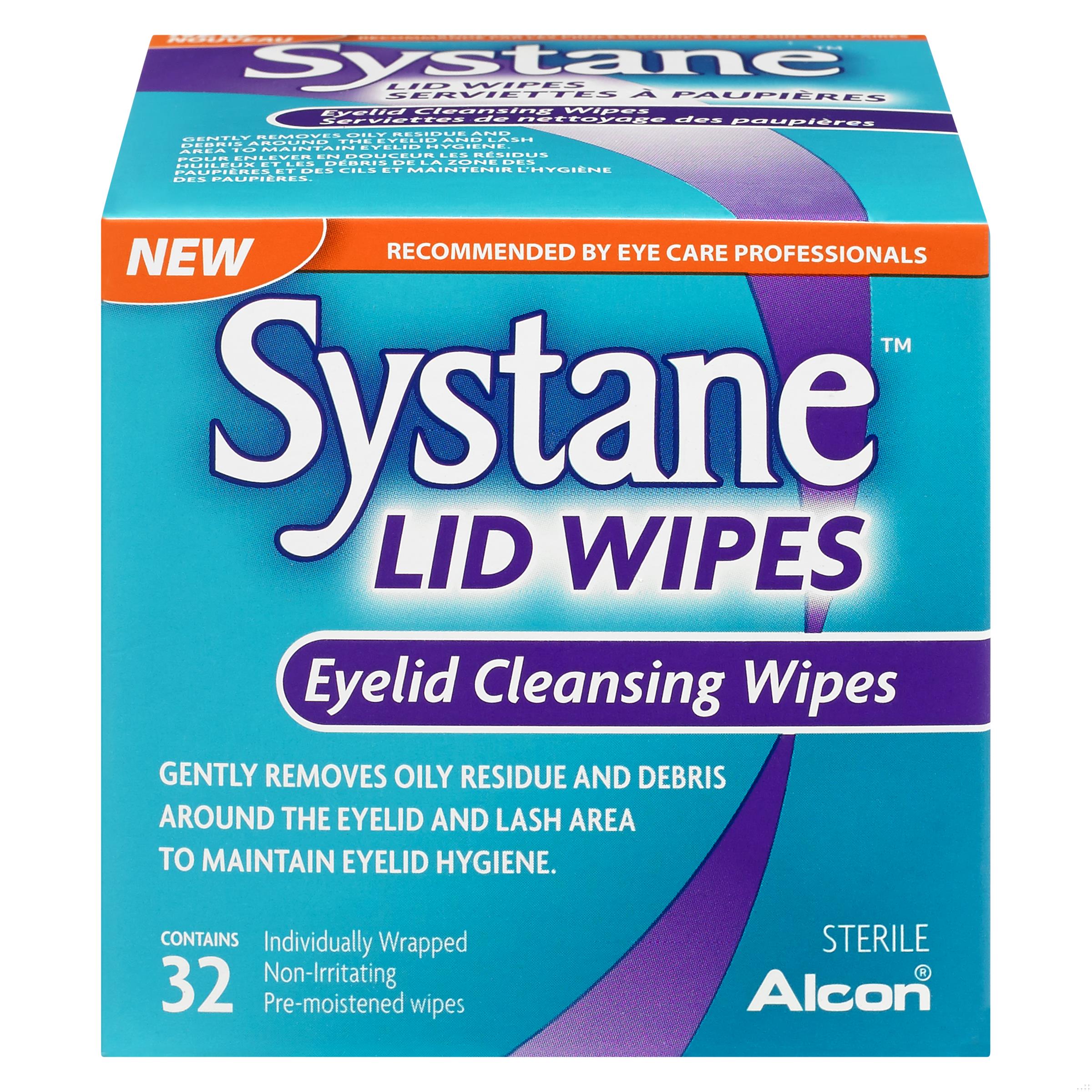 SYSTANE LID WIPES 32