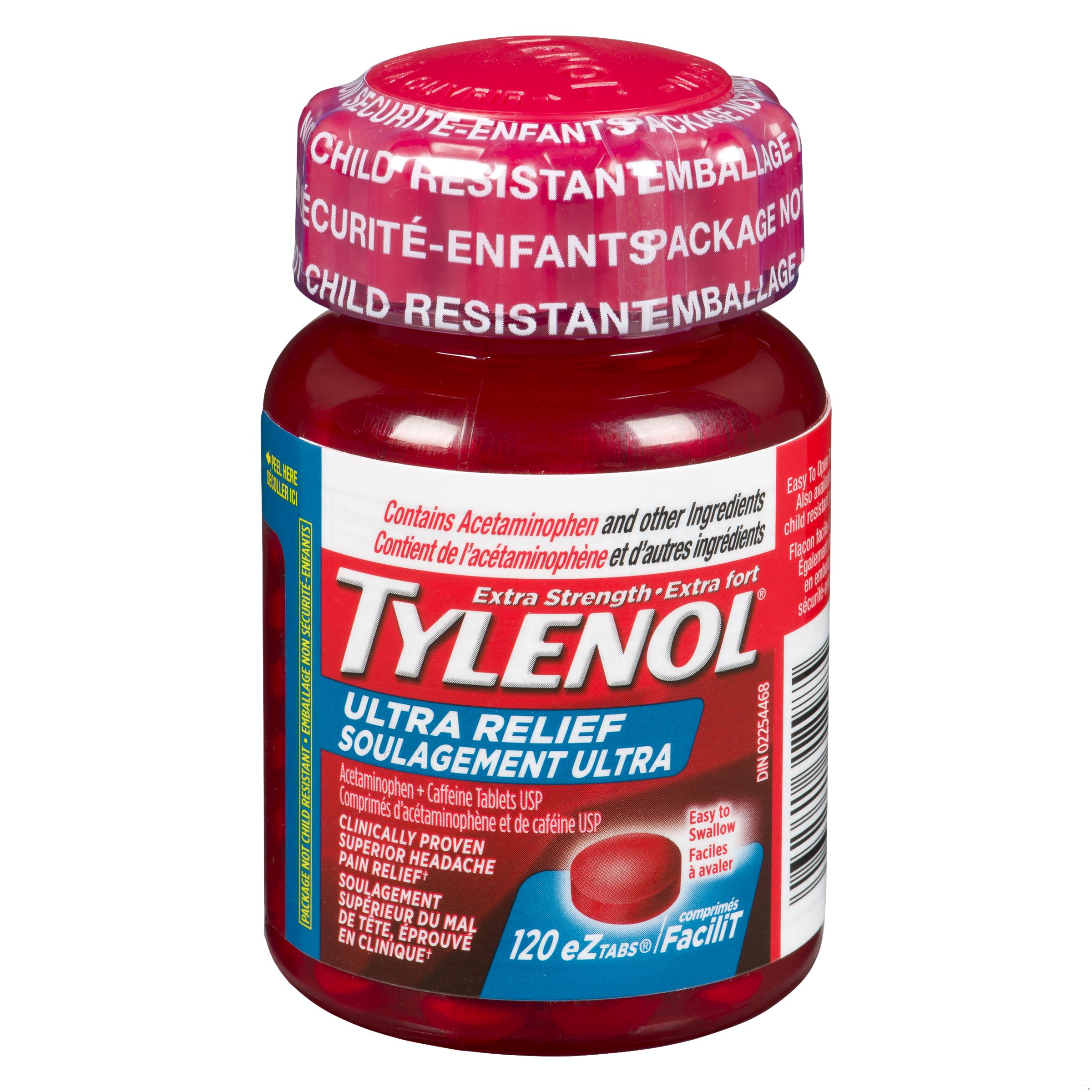 TYLENOL ULTRA RELIEF TOUGH ON HEADACHES TB 120